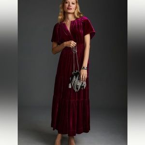 Anthropologie The somerset maxi dress : velvet edition